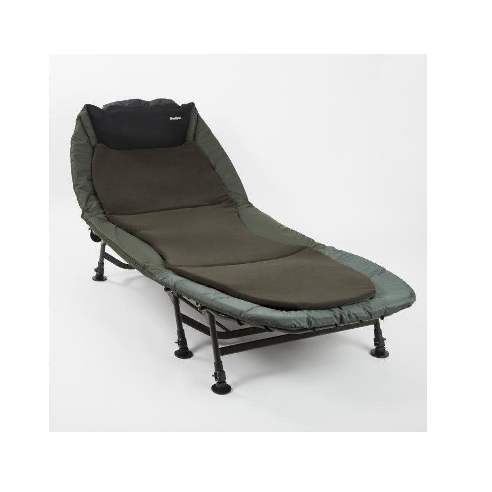 AngelSpezi® Angelliege Angelspezi 8-Bein Luxus Karpfenliege Bedchair Anglerliege Liege