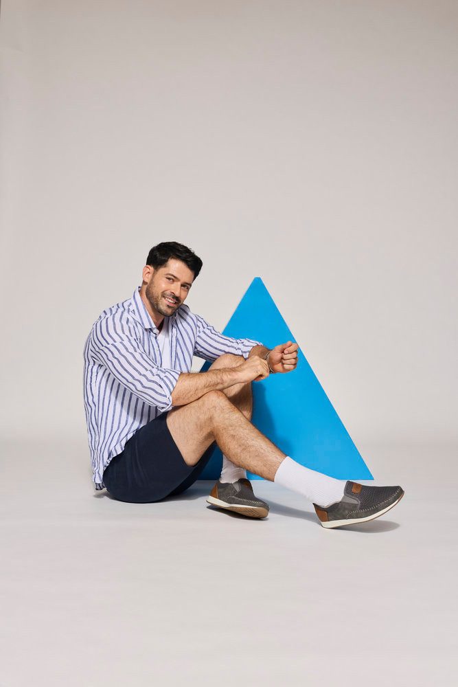 Rieker Slipper Slip-on Sneaker, Schlupfschuh mit Stretcheinsätze