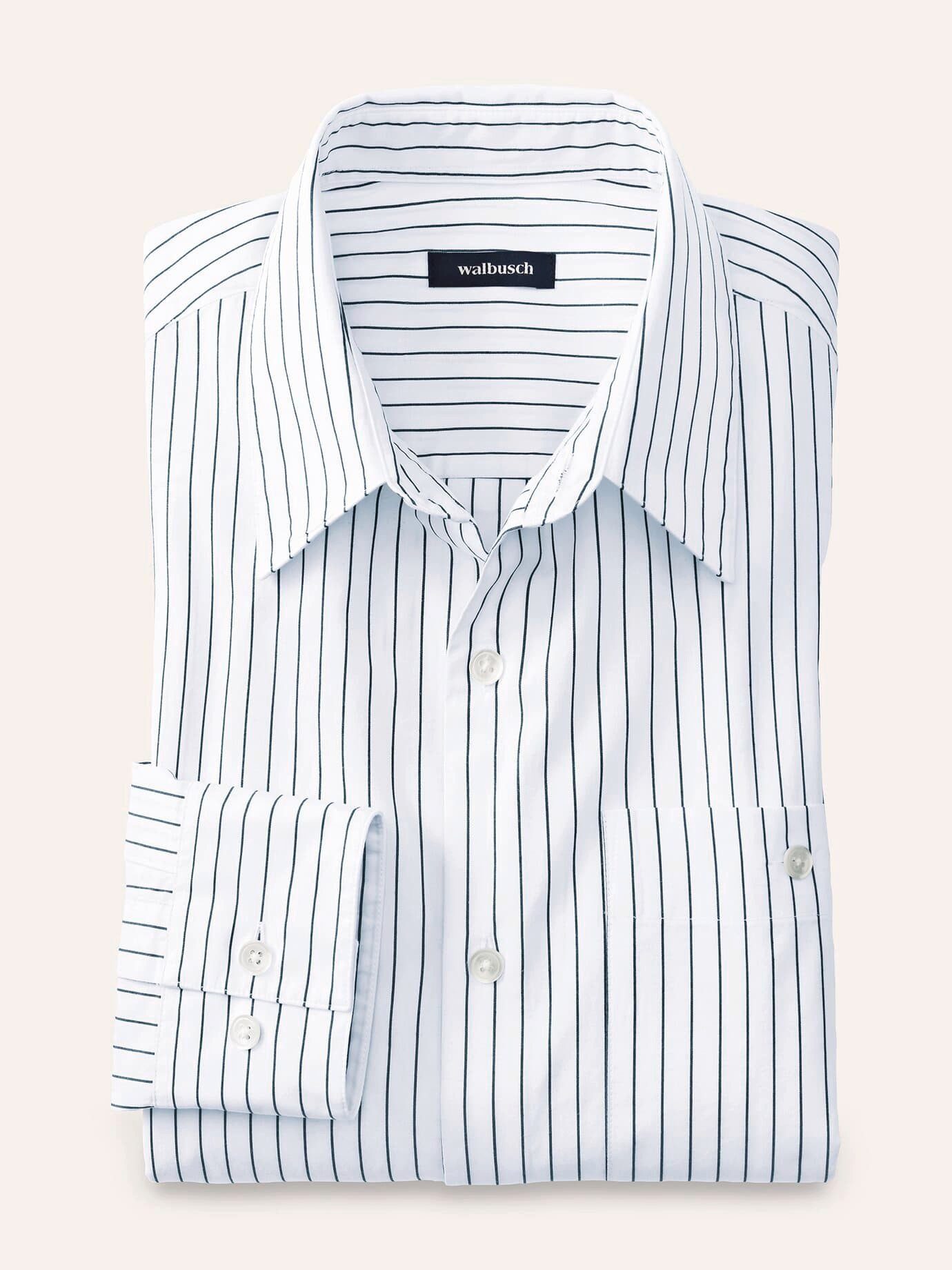 Langarmhemd Herren Oversize-Hemd Baumwolle Unisex Pflegeleicht Komfortfit