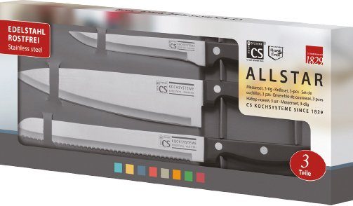 Carl Schmidt Sohn Ножи-Set Allstar (Set, 3-tlg), Edelstahl/Kunststoff