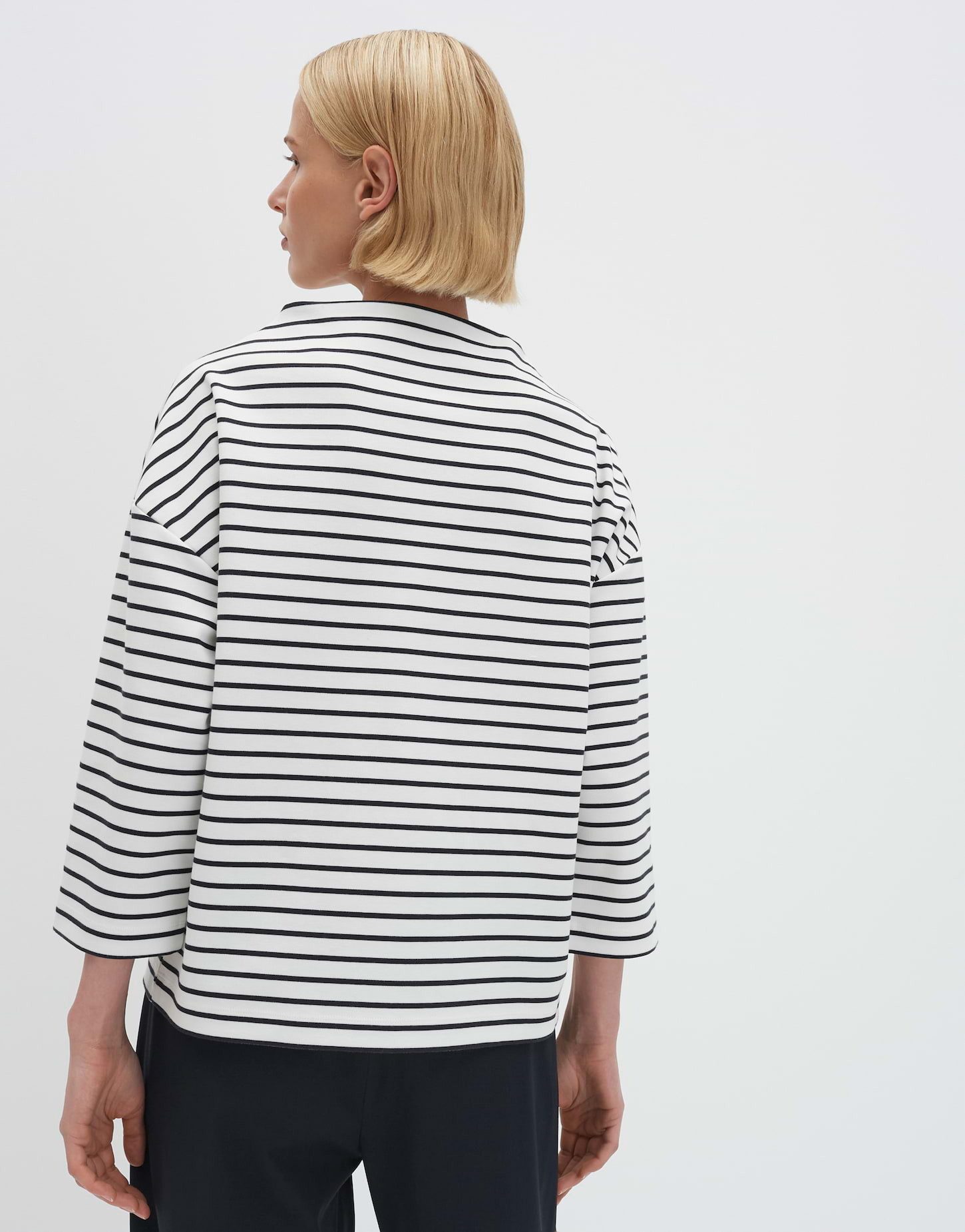 someday 3/4-Arm-Shirt KALEO Loose aus BCI Cotton Mix weite Passform, leicht ausgestellt geschnitten