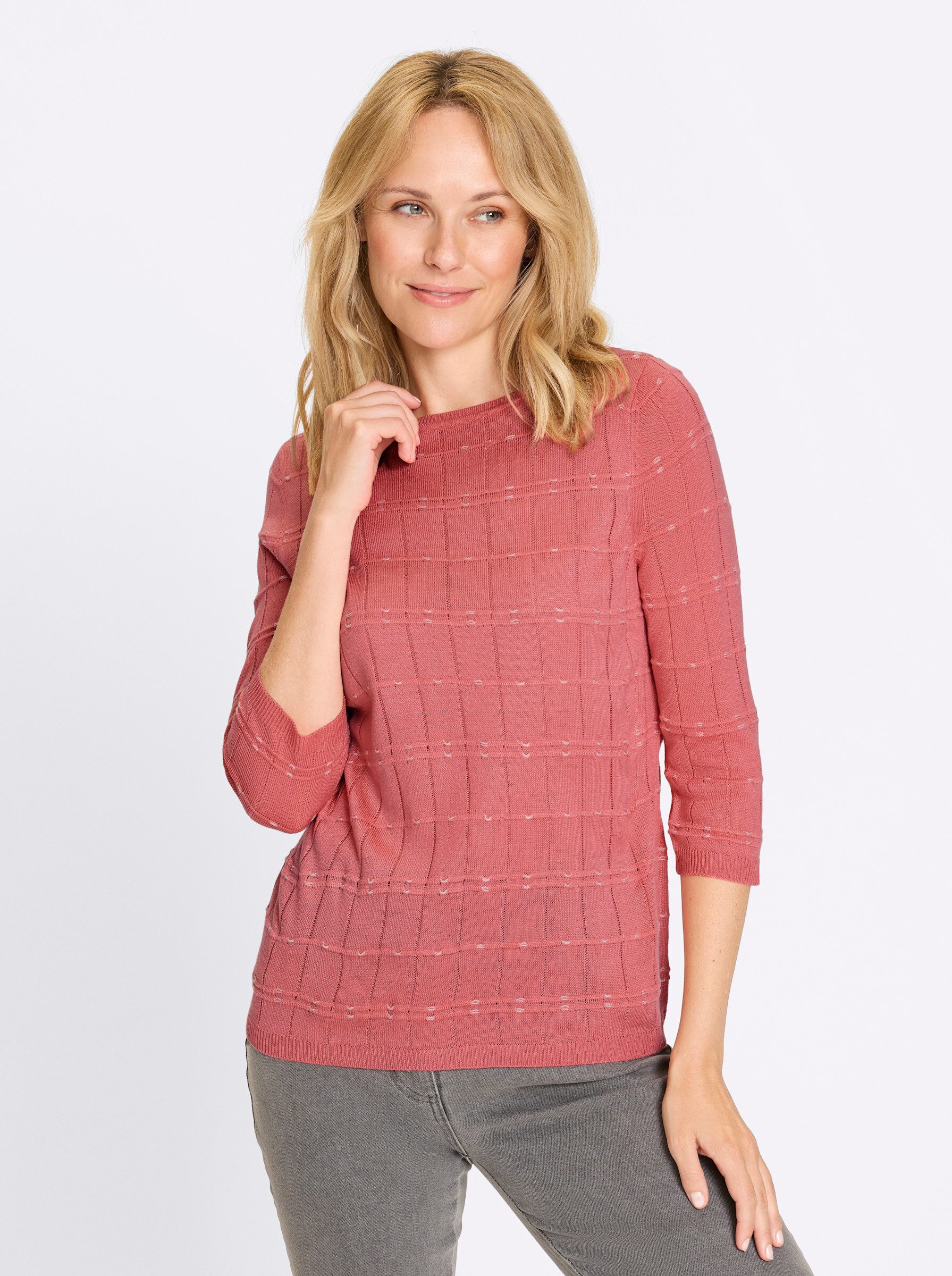 Strickpullover 3/4-Arm-Pullover 3/4-Arm