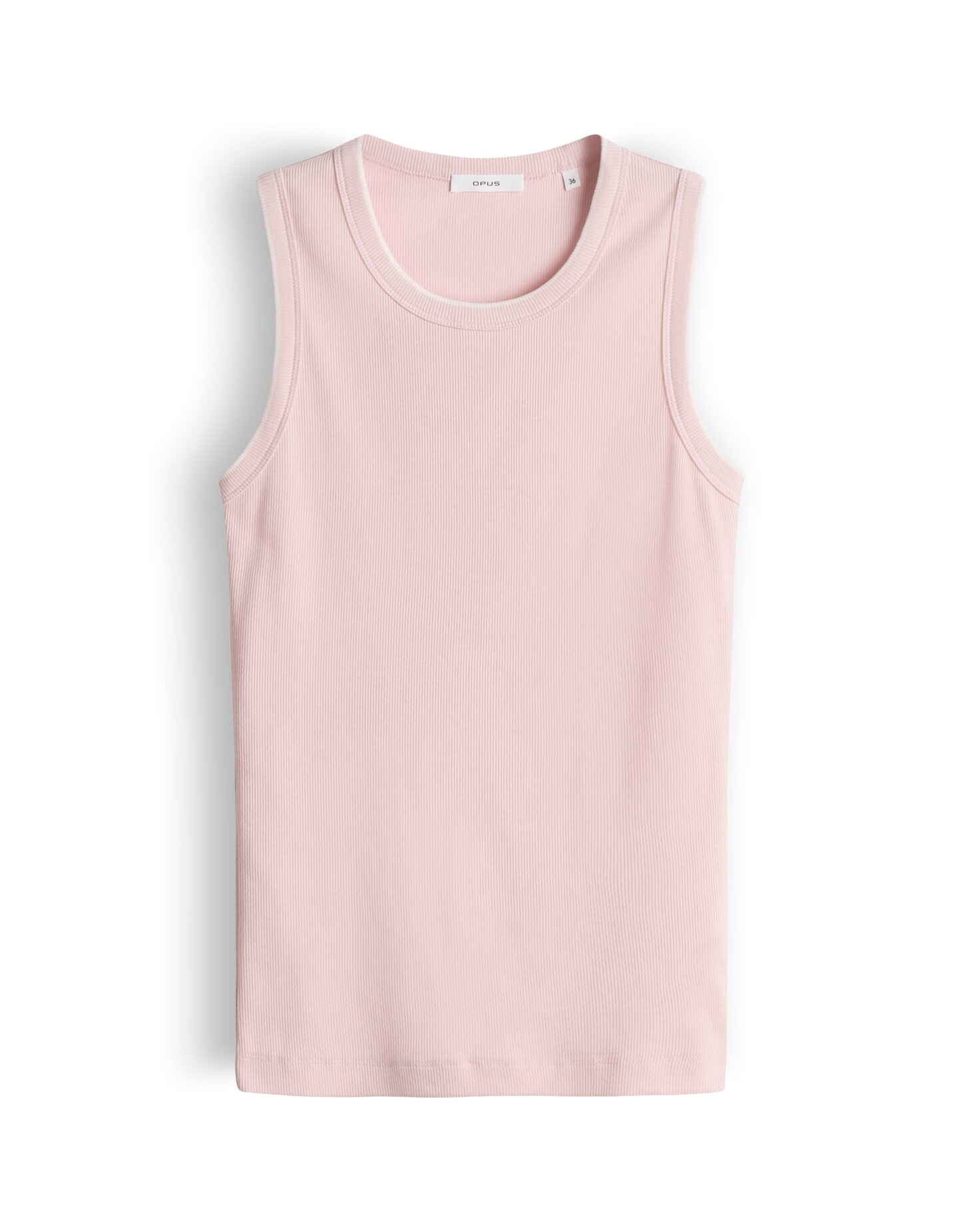 OPUS Tanktop Geripptes Tanktop mit kontrastfarbenen Bündchen Schmale Passfo günstig online kaufen