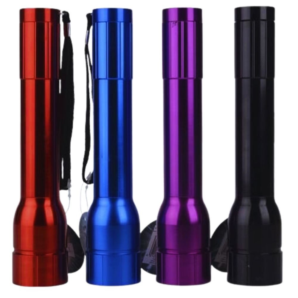 Haushaltshobel Taschenlampe 12 LED ALU batteriebetrieben Handleuchte Handlampe