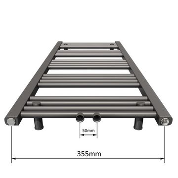 Aquabad® Badheizkörper VIRGO Handtuch Heizkörper Mittelanschluss 50mm, 40x100cm, 292W