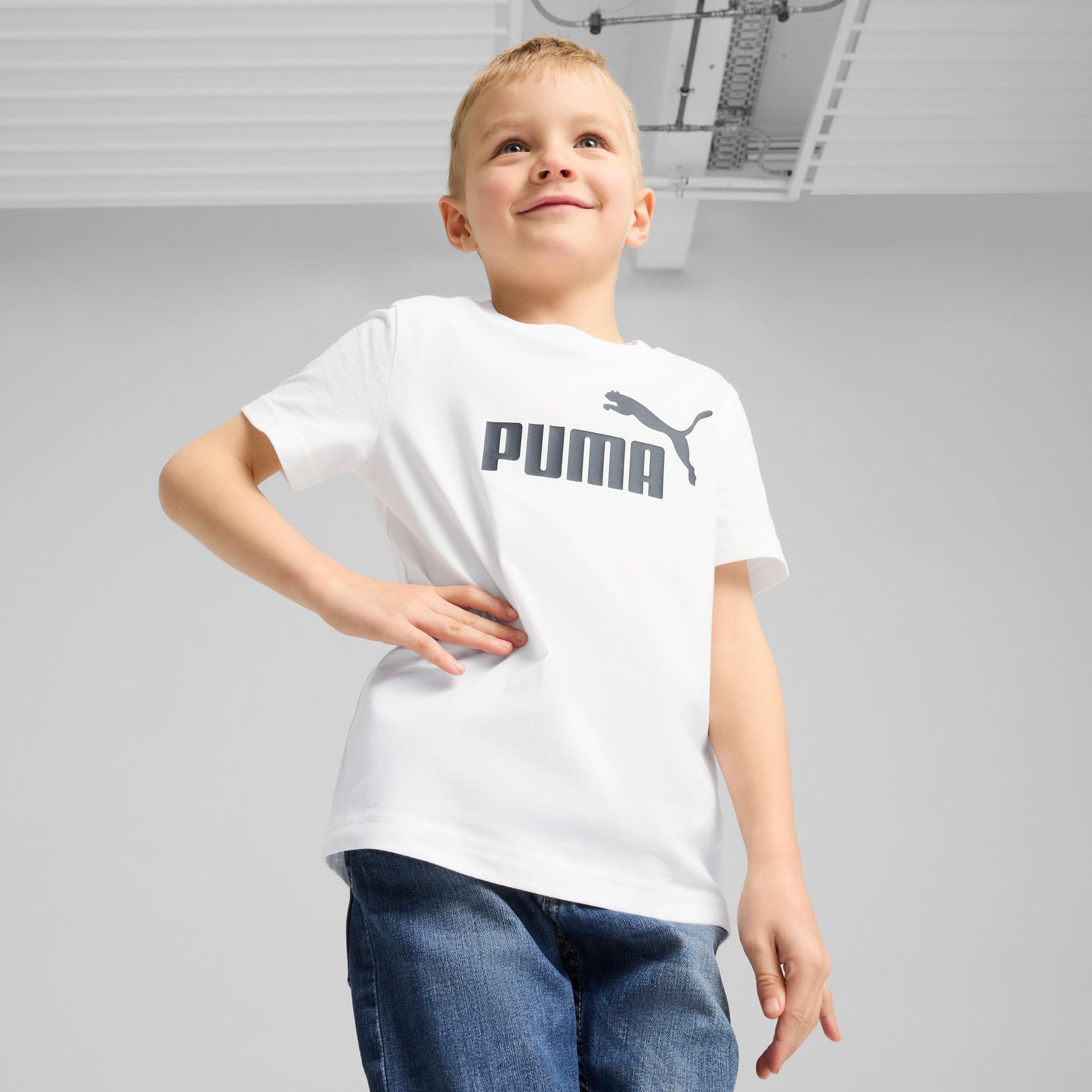 PUMA T-Shirt ESS NO. 1 LOGO TEE PS Kurzarm, mit Rundhalsausschnitt, für Sportmode