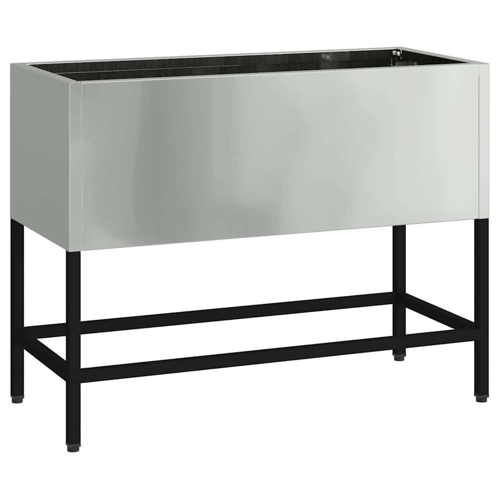 vidaXL Hochbeet Hochbeet Gartenpflanzer Silber 60 x 26 x 45 cm Verzinkter Stahl (1 St)