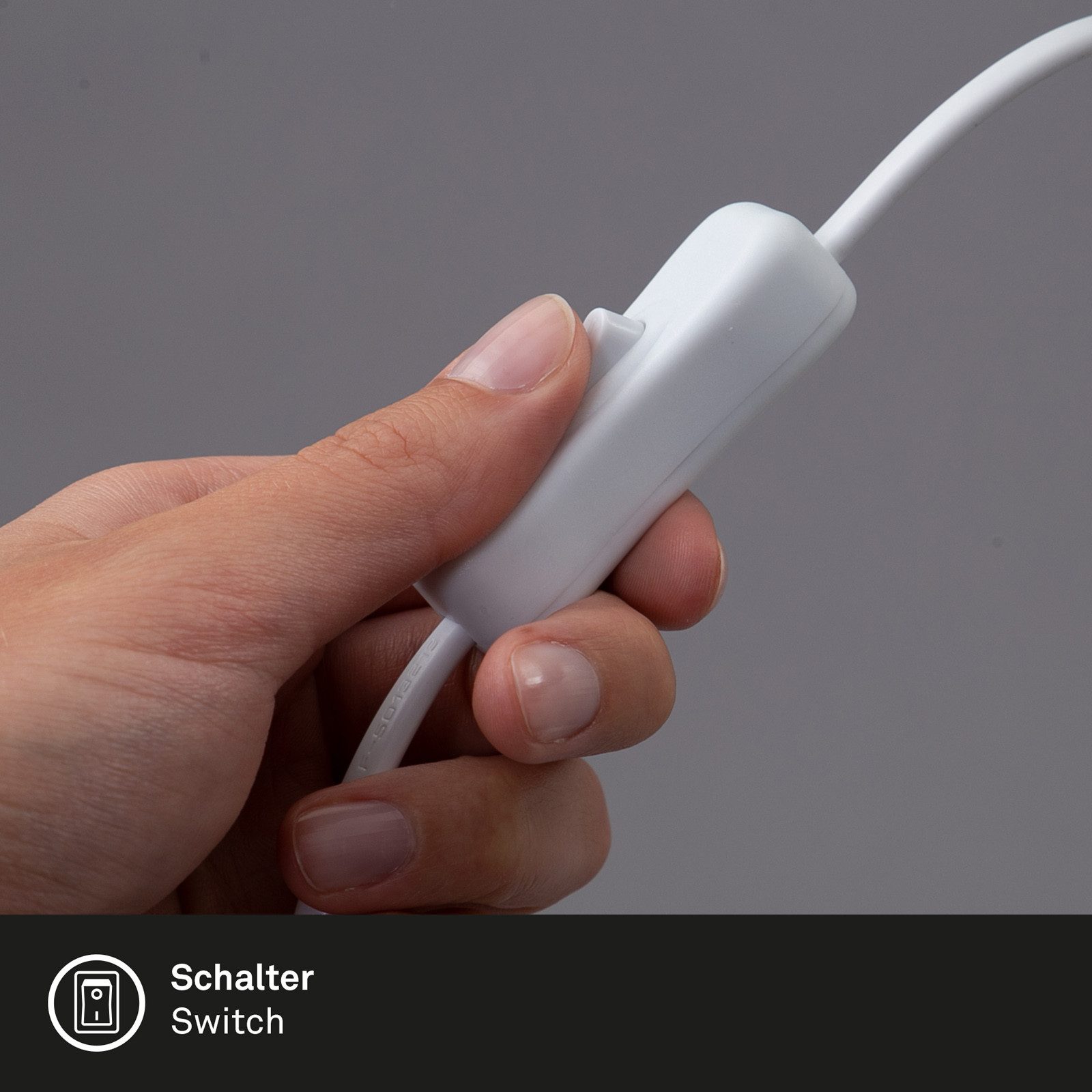 Briloner Leuchten Klemmleuchte GRIP, LED wechselbar, Tageslichtweiß, Klemmleuchte