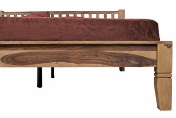 SAM® Massivholzbett Phuket, Doppelbett aus geflochtenem Loom, sehr robust, Handfertigung