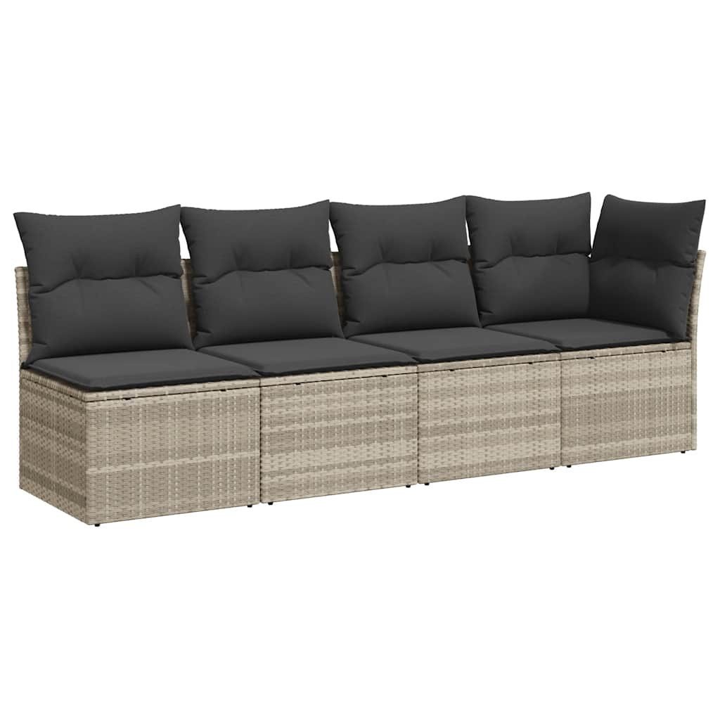 vidaXL Loungesofa Gartensofa mit Kissen 4-Sitzer günstig online kaufen