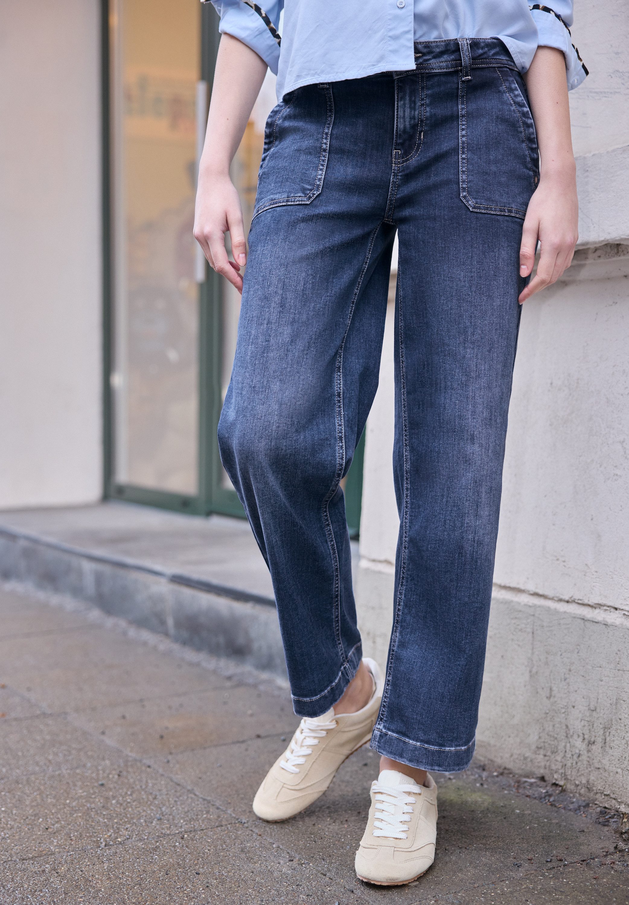 STREET ONE STUDIO Comfort-fit-Jeans Middle Waist