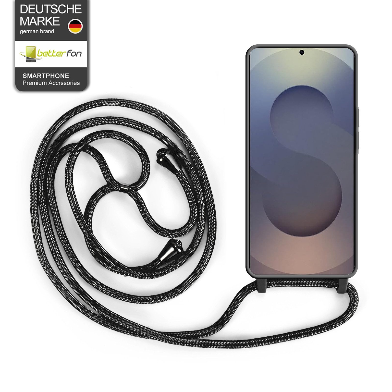 betterfon Handykette für Samsung Galaxy Handyhülle mit Band Kodel Hülle mit Kette, Hände frei – mit Silikonhülle & Schnur für flexiblen Alltag – Bild 3 von 5