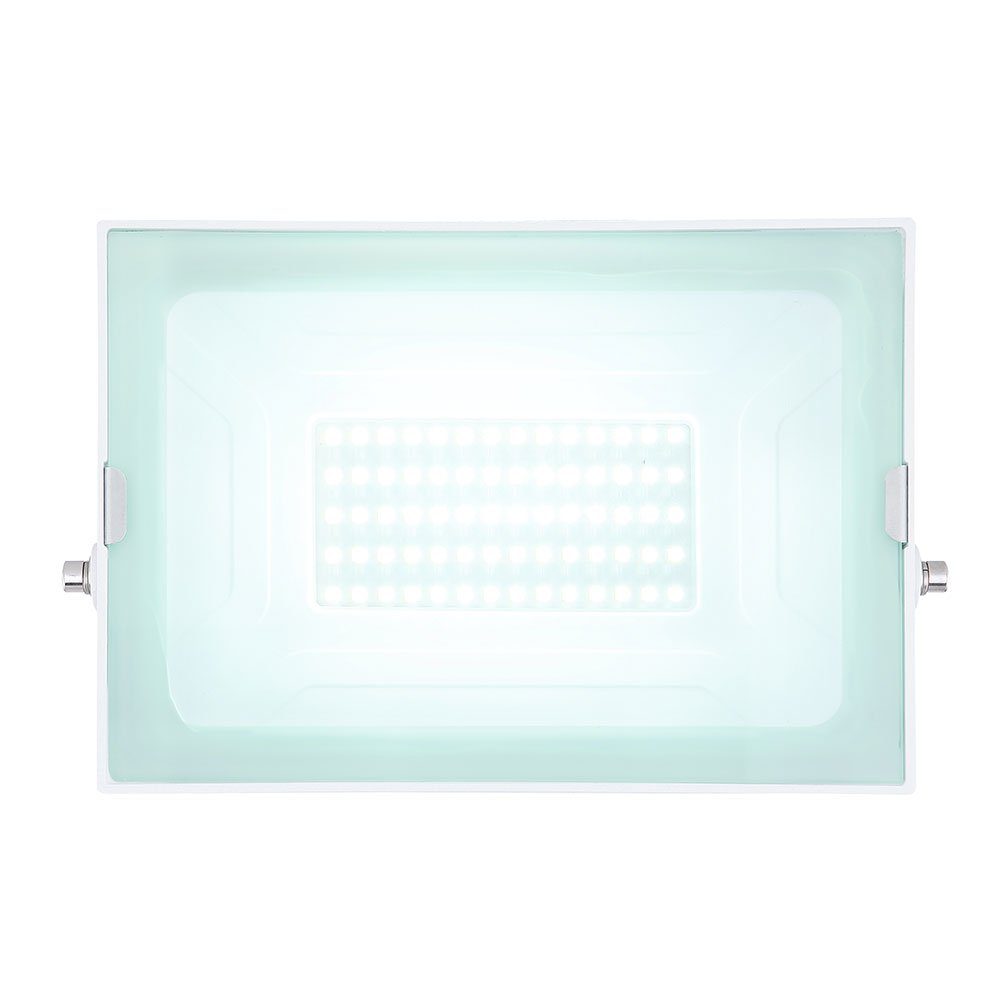 etc-shop Flutlichtstrahler, LED-Leuchtmittel fest Außenleuchte 45W LED IP65 Tageslichtweiß, Druckguss 1x inkl. Glas Kaltweiß, verbaut, á 45 weiß Alu LED