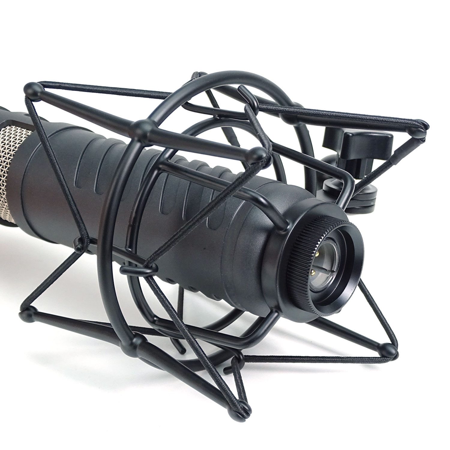 keepdrum Mikrofon keepdrum Mikrofon-Spinne MS090B für verschiedene Mikrofone Schwarz (Multispinne), mit 4 Gewinde-Adaptern