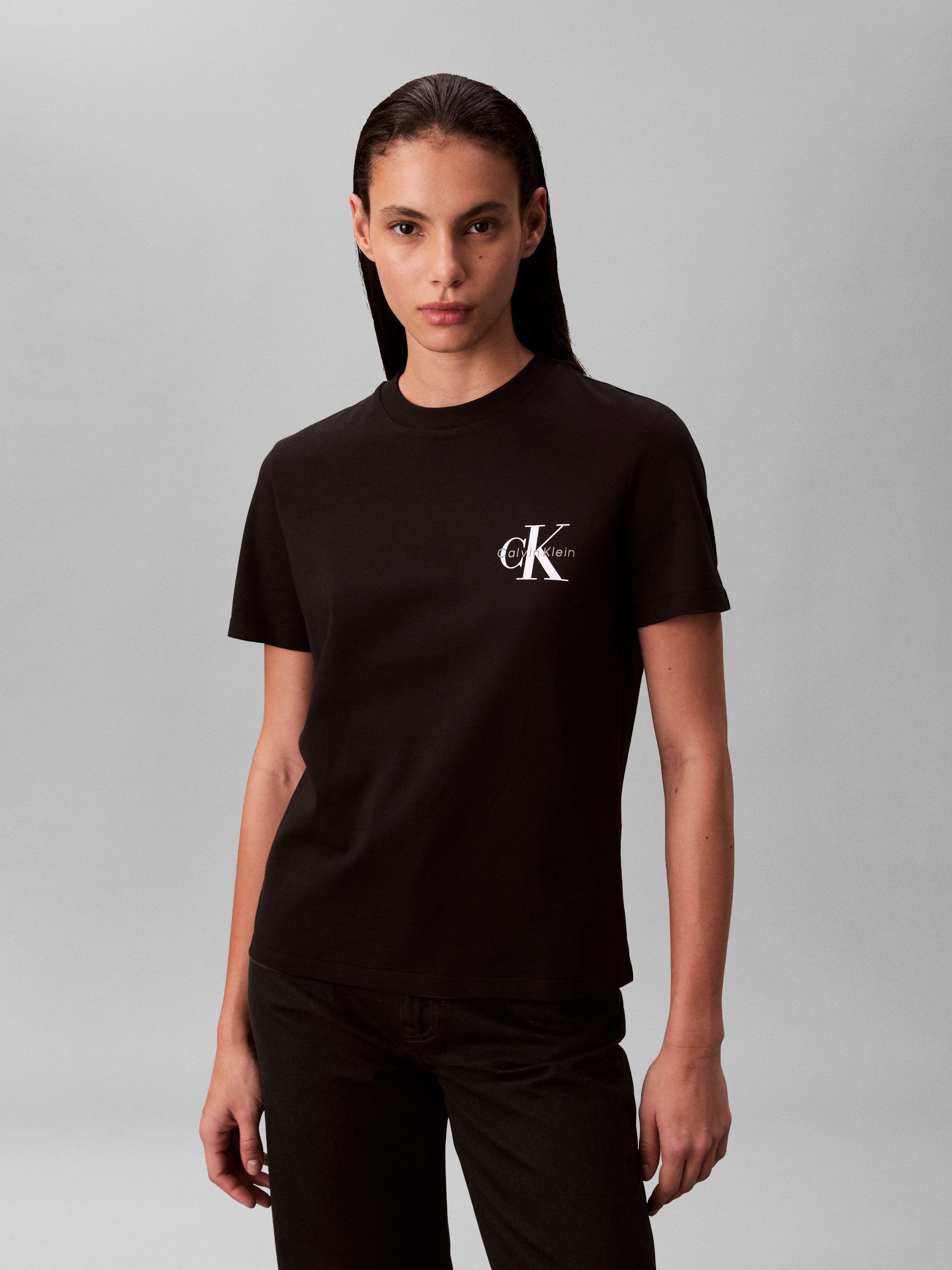 Calvin Klein Jeans T-Shirt A- Logo günstig online kaufen