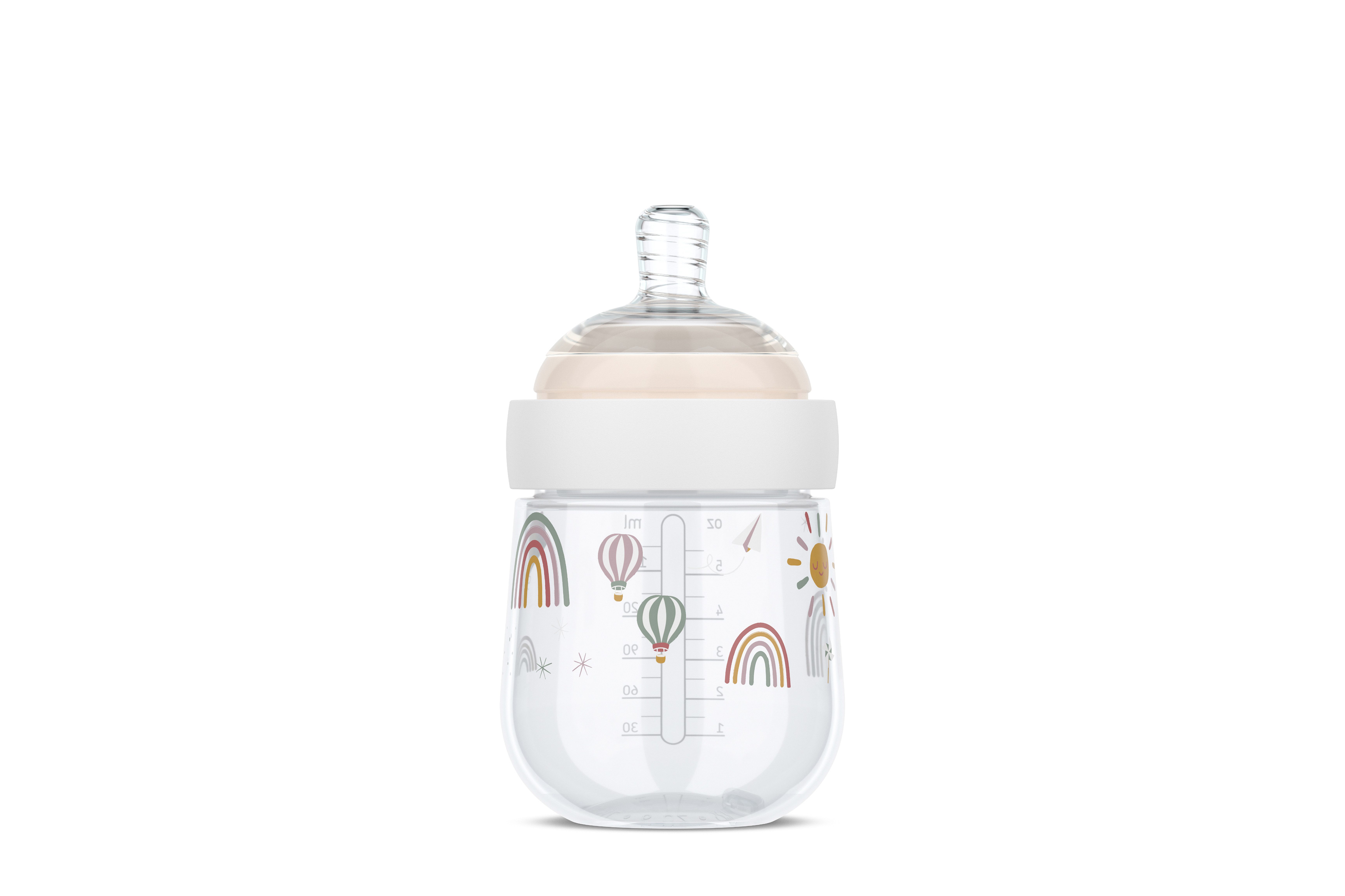 Mepal Kinderbecher Mepal Mio 165 ml Babyflasche - Sunshine & Rainbow