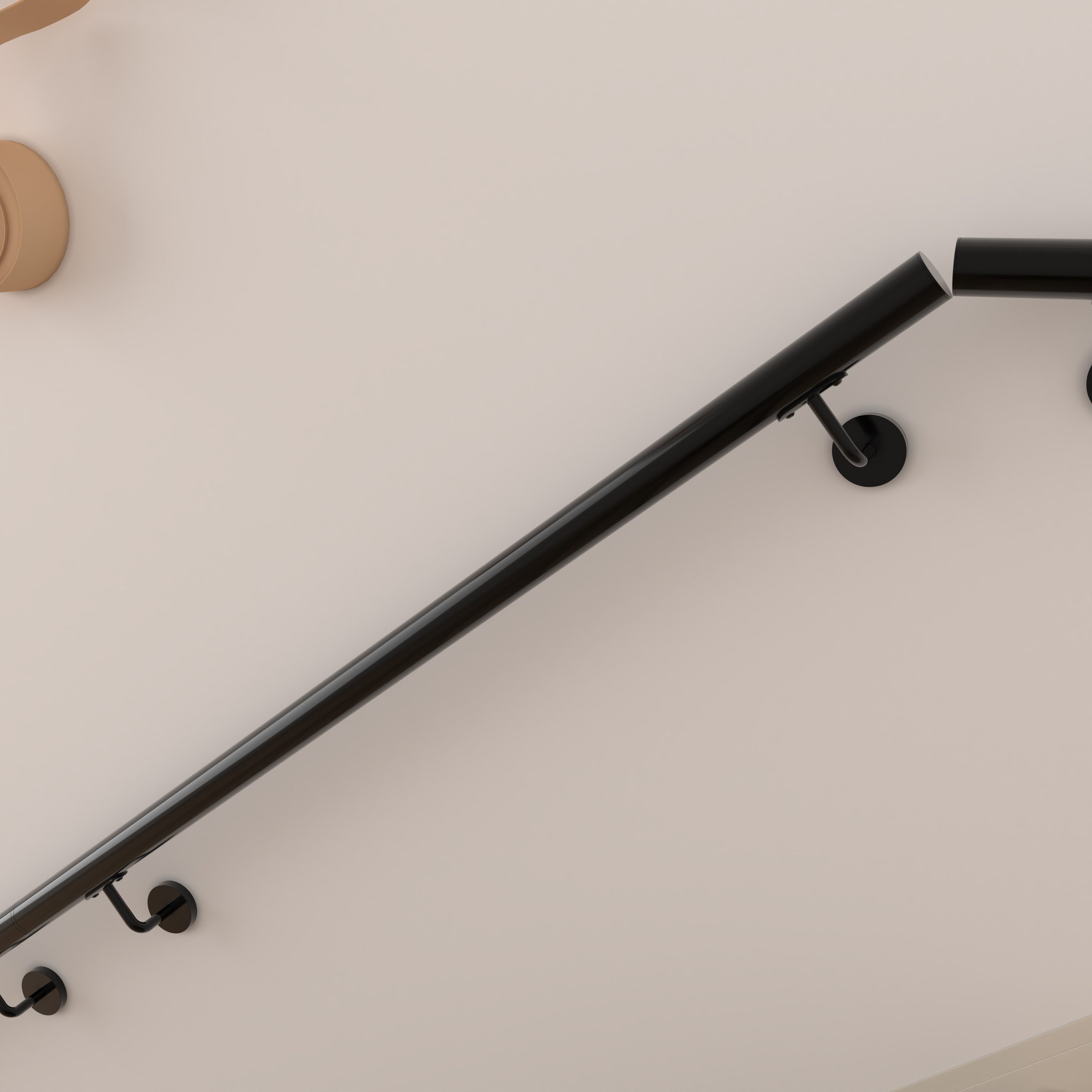 duschspa Treppengeländer Wandhandlauf Edelstahl Treppengeländer 80–240cm Handlauf Innen & Außen, 120 cm Länge, ist rostfrei – Bild 3 von 5