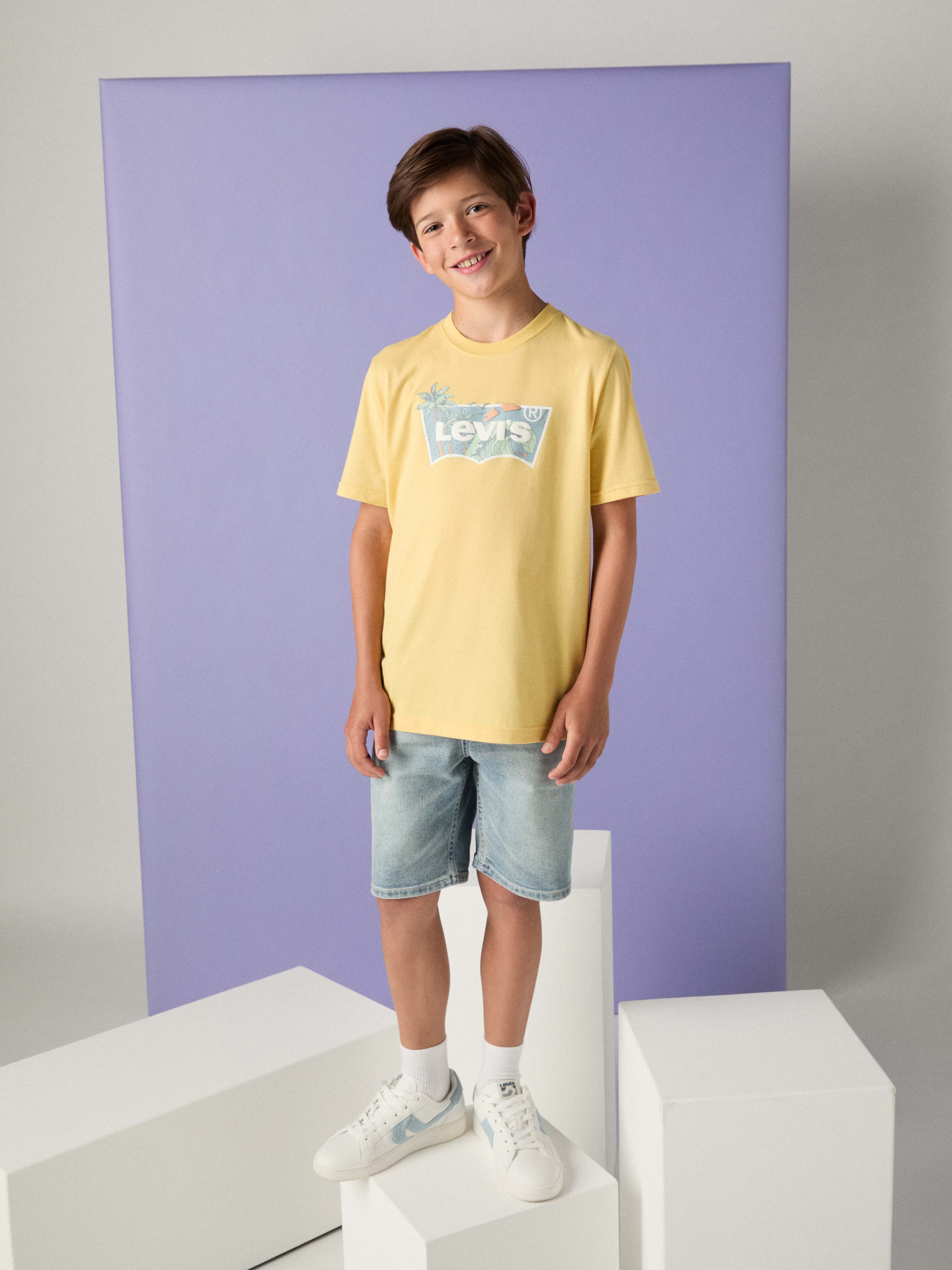 Levi's® Kids T-Shirt LVB HIGH TIDE BATWING TEE for Boys, mit Front-Print