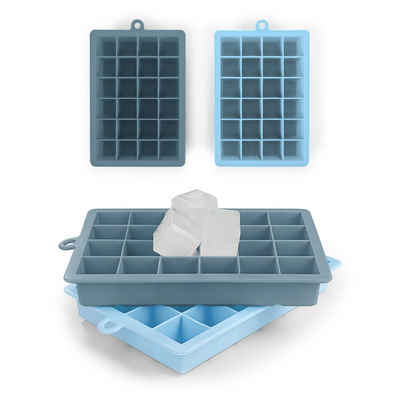 Blumtal Eiswürfelform Silikon - Größe M, 2x24er Pack, BPA frei, Leichtes Herauslösen