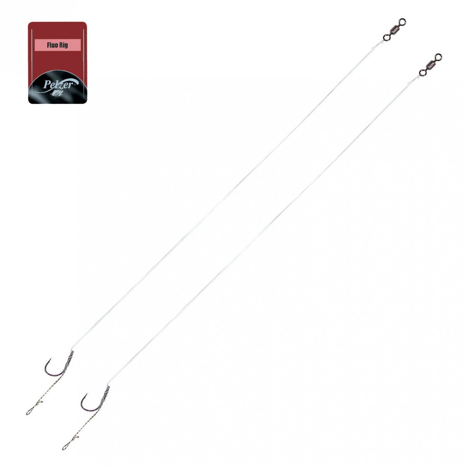 Karpfenhaken Pelzer Fluo Rig Karpfenrigs (2 Stück)