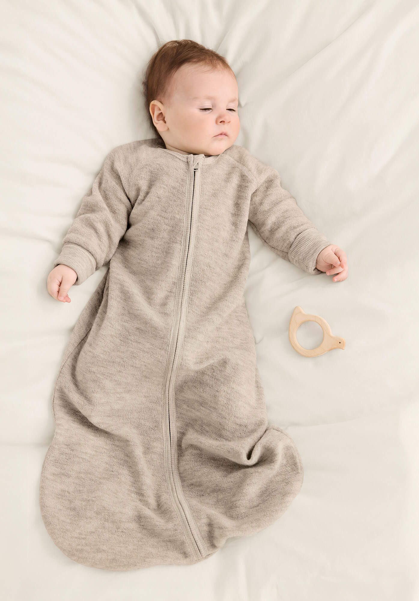 Hessnatur Babyschlafsack Wollfrottee aus reiner Bio-Merinowolle (1 tlg) günstig online kaufen