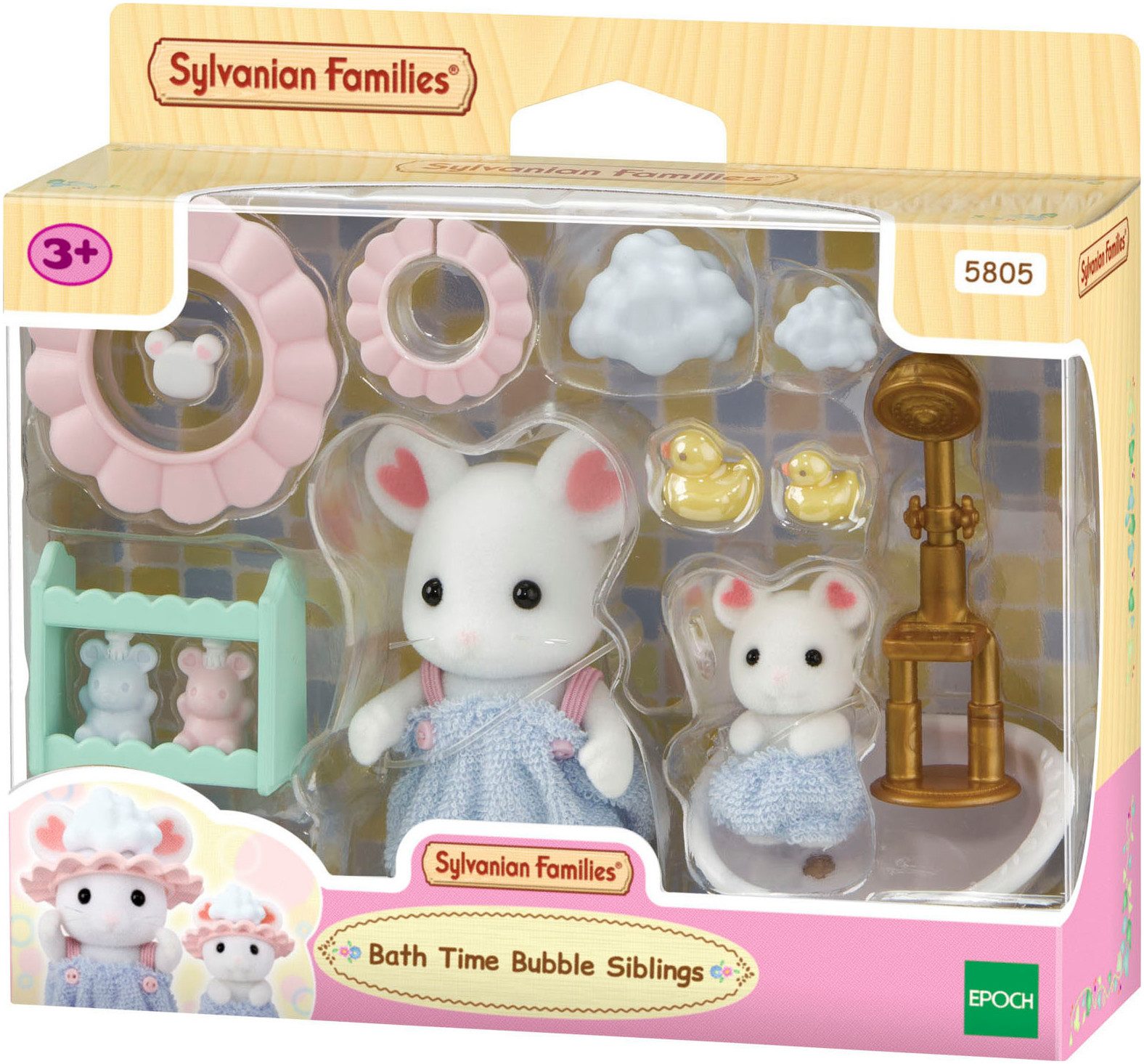 Sylvanian Families Spielwelt Marshmallow Mäuse Badespaß Spielset (5805)