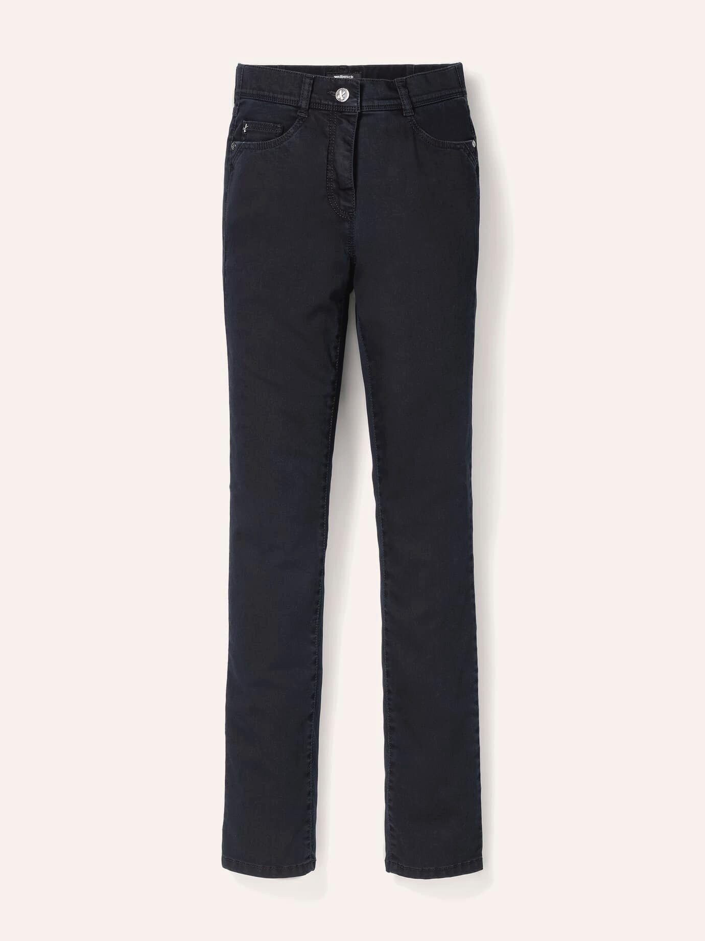 Walbusch Stretch-Jeans Damen Yoga-Jeans Ultrastretch Stretch-Jeans Comfort-Bund Regular fit