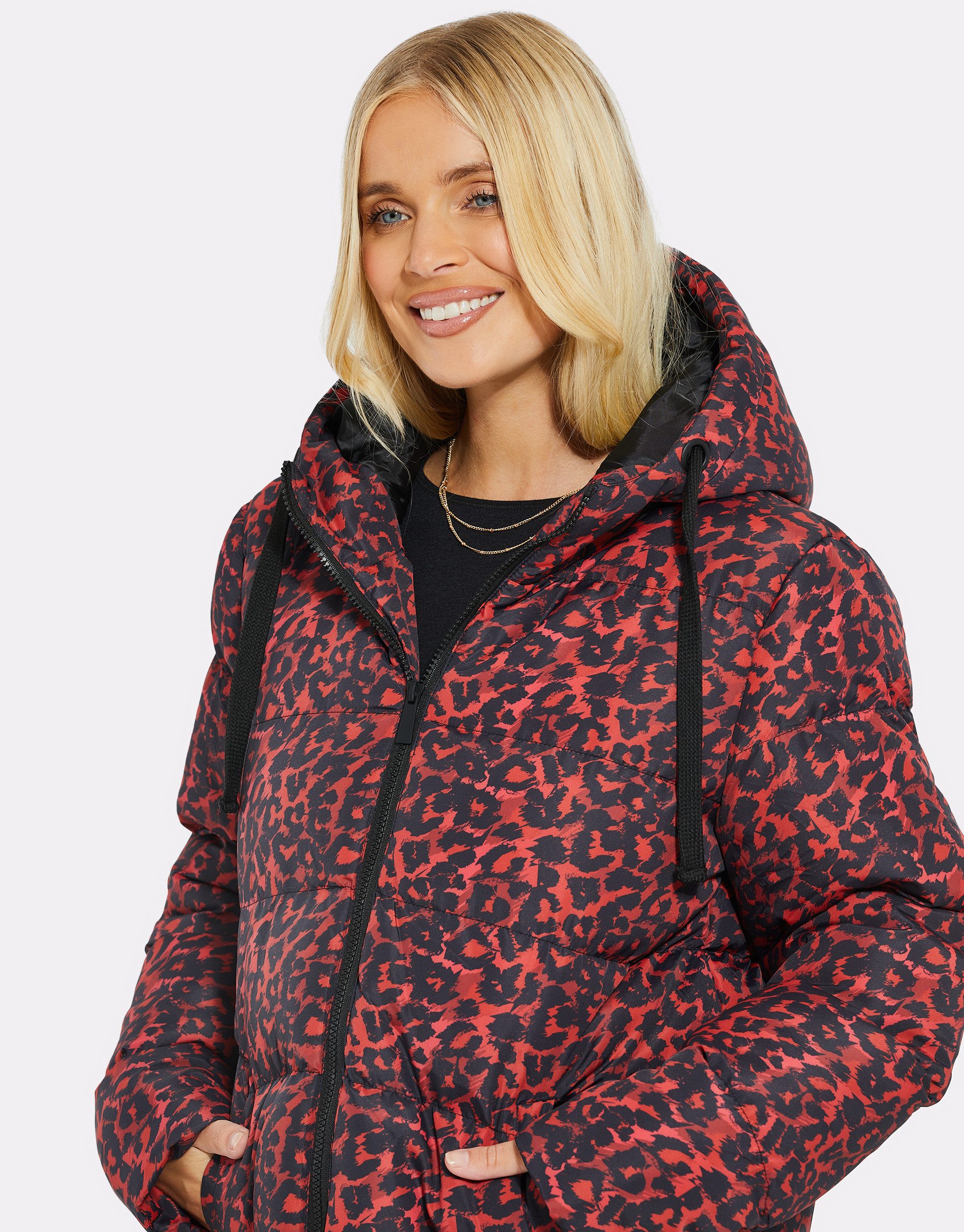 Threadbare Wintermantel THB Chrissy Printed Padded Coat (1-tlg) im Stepp-Design