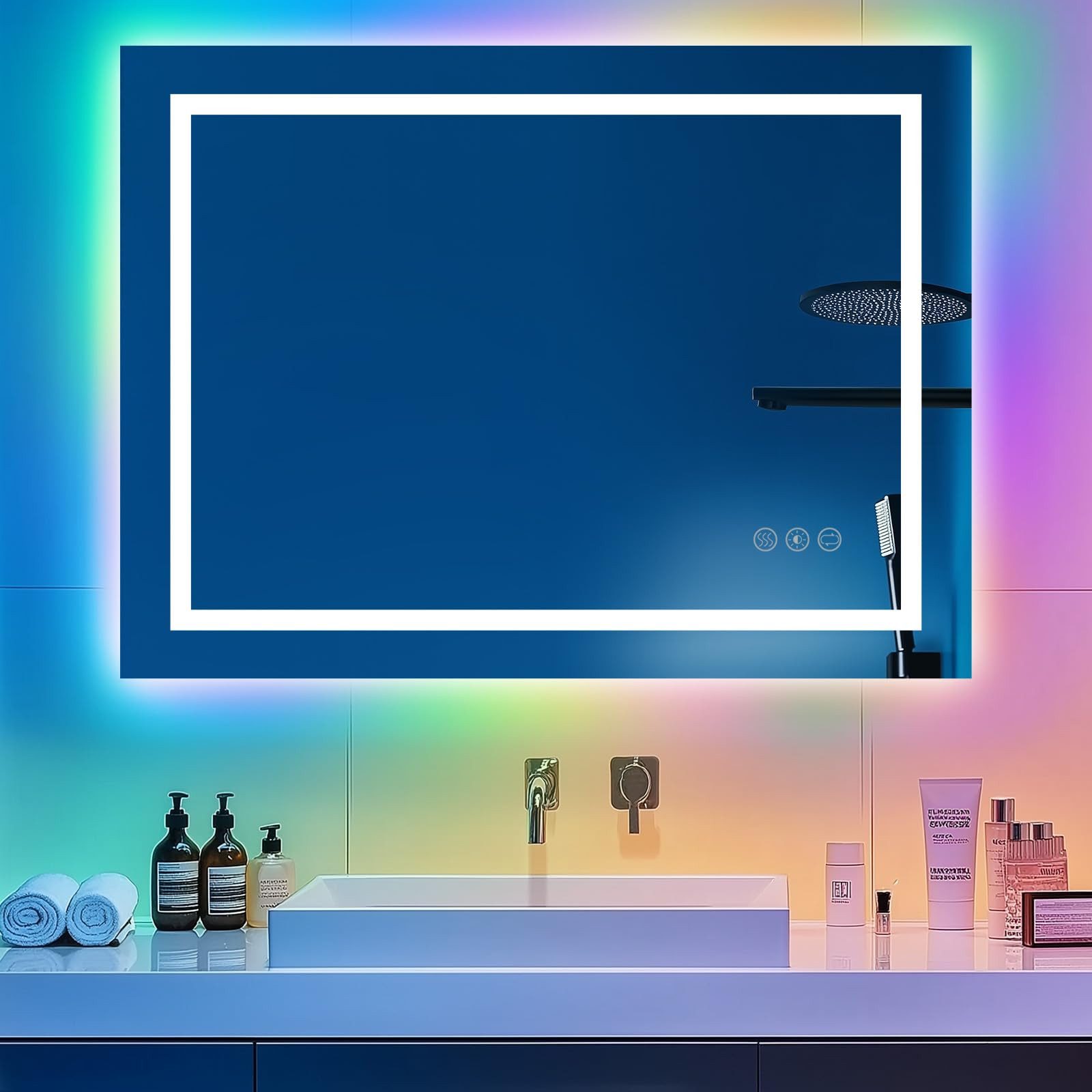 Youyijia Kosmetikspiegel Badspiegel mit Beleuchtung Led günstig online kaufen