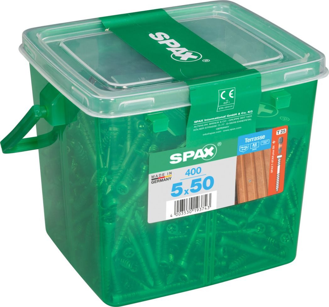 SPAX Terrassenschraube Spax Terrassenschrauben 5.0 x 50 mm TX 25 - 400