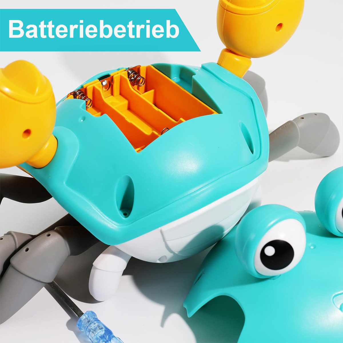 Welikera Spielzeug-Musikinstrument LED Krabbelndes Krabben, Kinderspielzeug günstig online kaufen