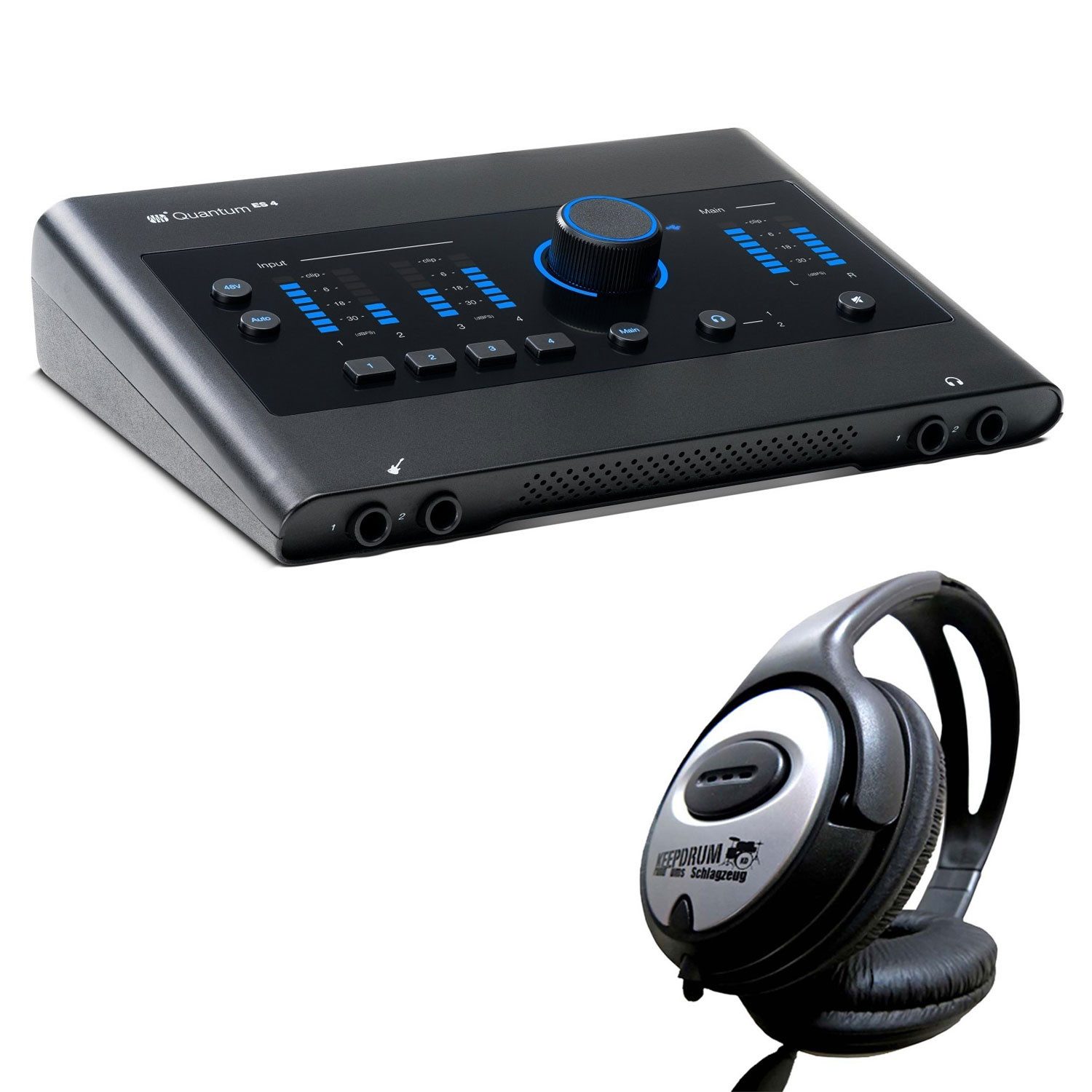PreSonus USB-C Audio Interface Quantum ES 4 mit Kopfhörer Digitales Aufnahmegerät