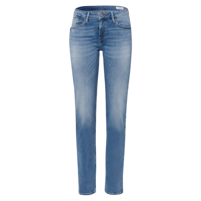 Cross Jeans® Regular-fit-Jeans ROSE Jeans Regular Fit Crinkle Blue Used 5-Pocket Style High Waist Regular Fit