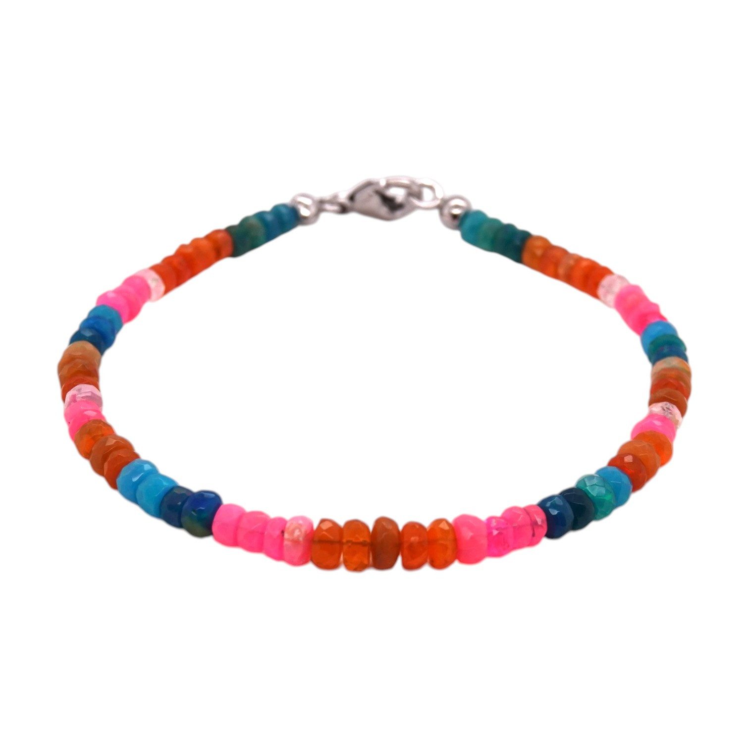 Sogni d'oro Armband "Happy" mit Äthiopischem Opal, Silber 925