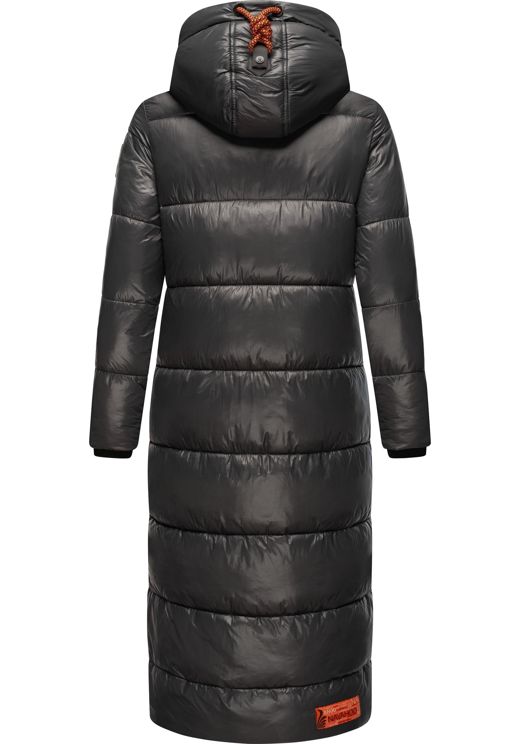 Navahoo Steppmantel Schmuseengel warm gefütterte Winter Steppjacke mit Kontrastdetails