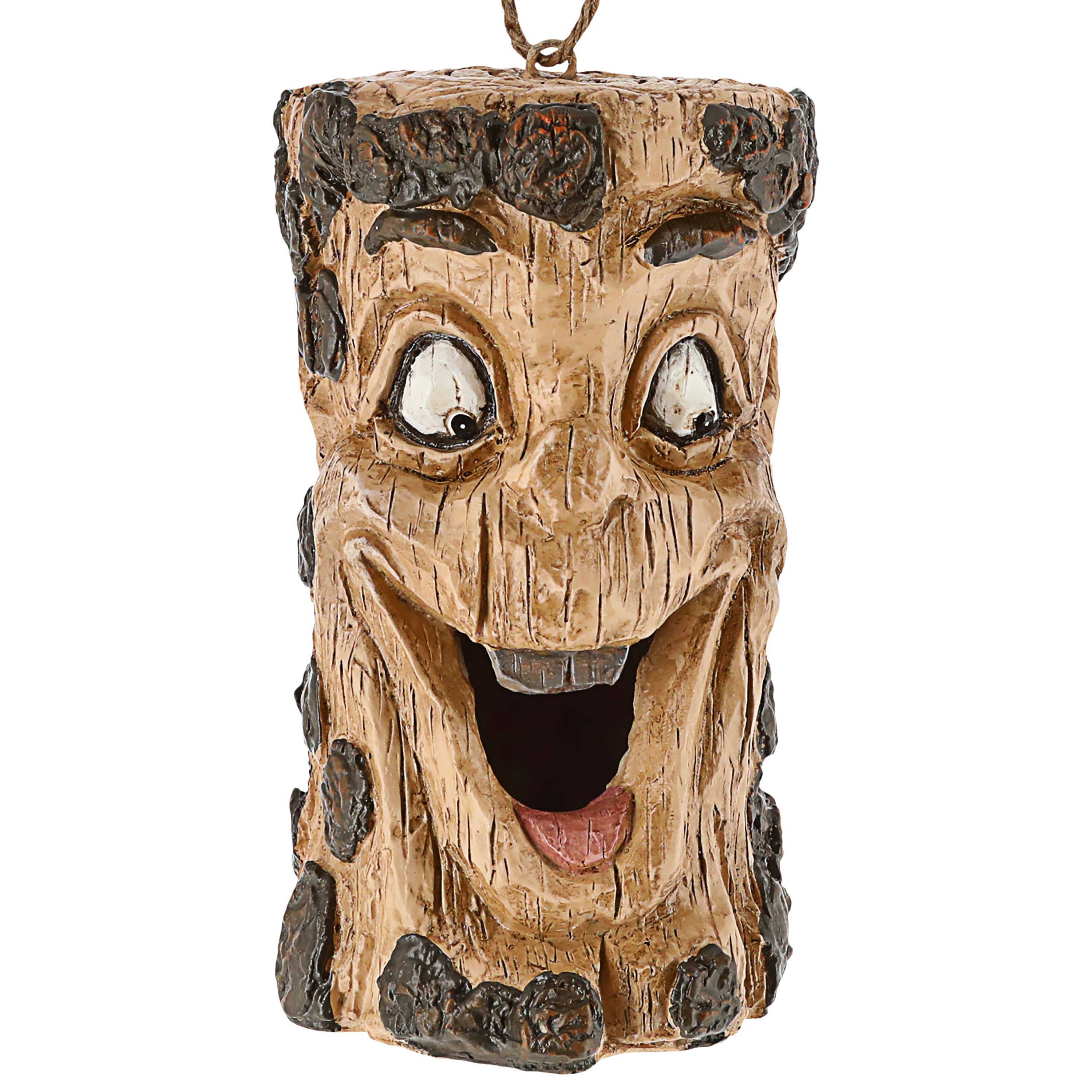 CEPEWA Vogelhaus Vogelhaus zum Aufhängen Waldgeist 11x21cm naturfarben Poly günstig online kaufen