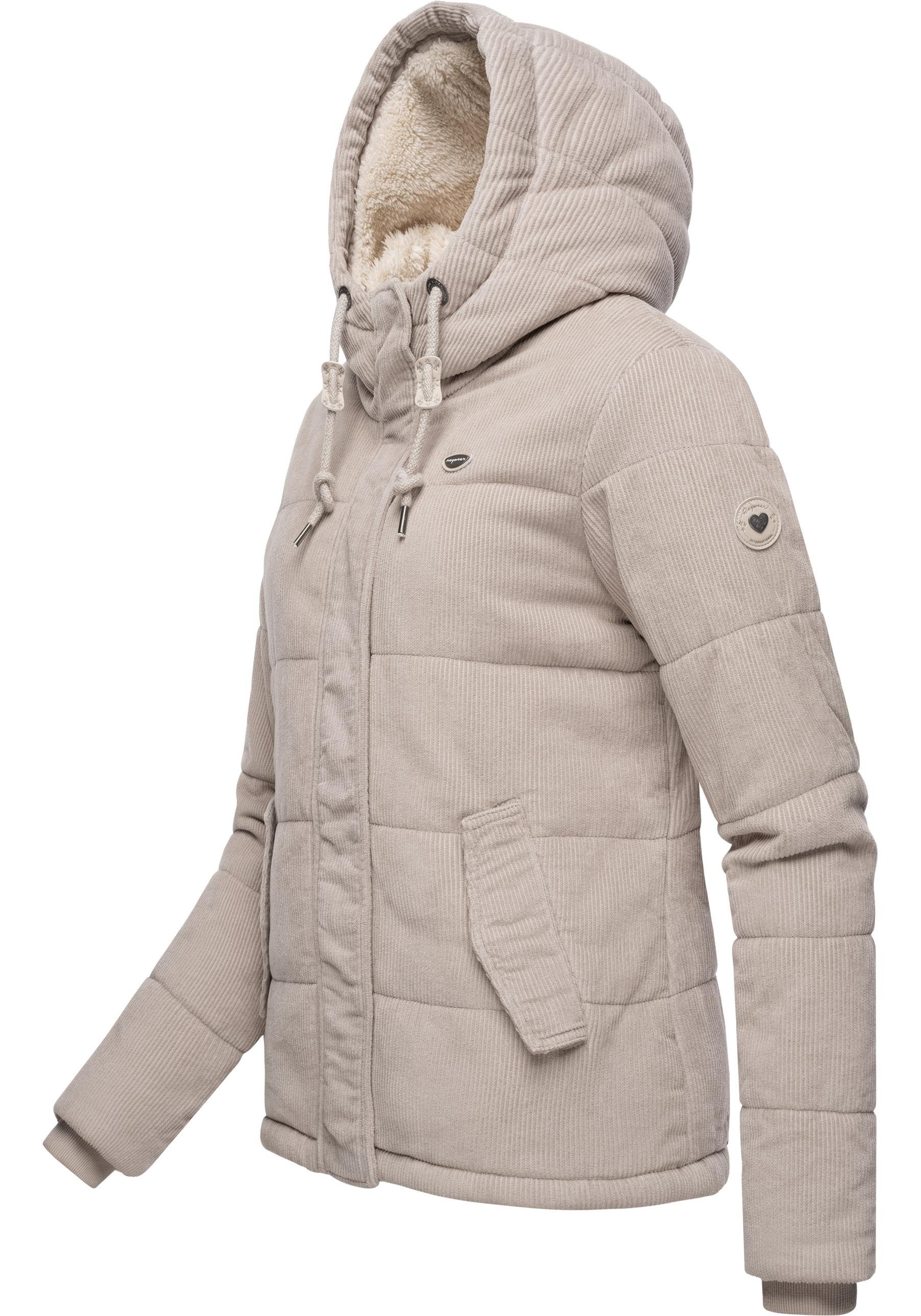 Ragwear Cordjacke Wuggys Stylische Damen Kordjacke mit flauschigem Innenfut günstig online kaufen