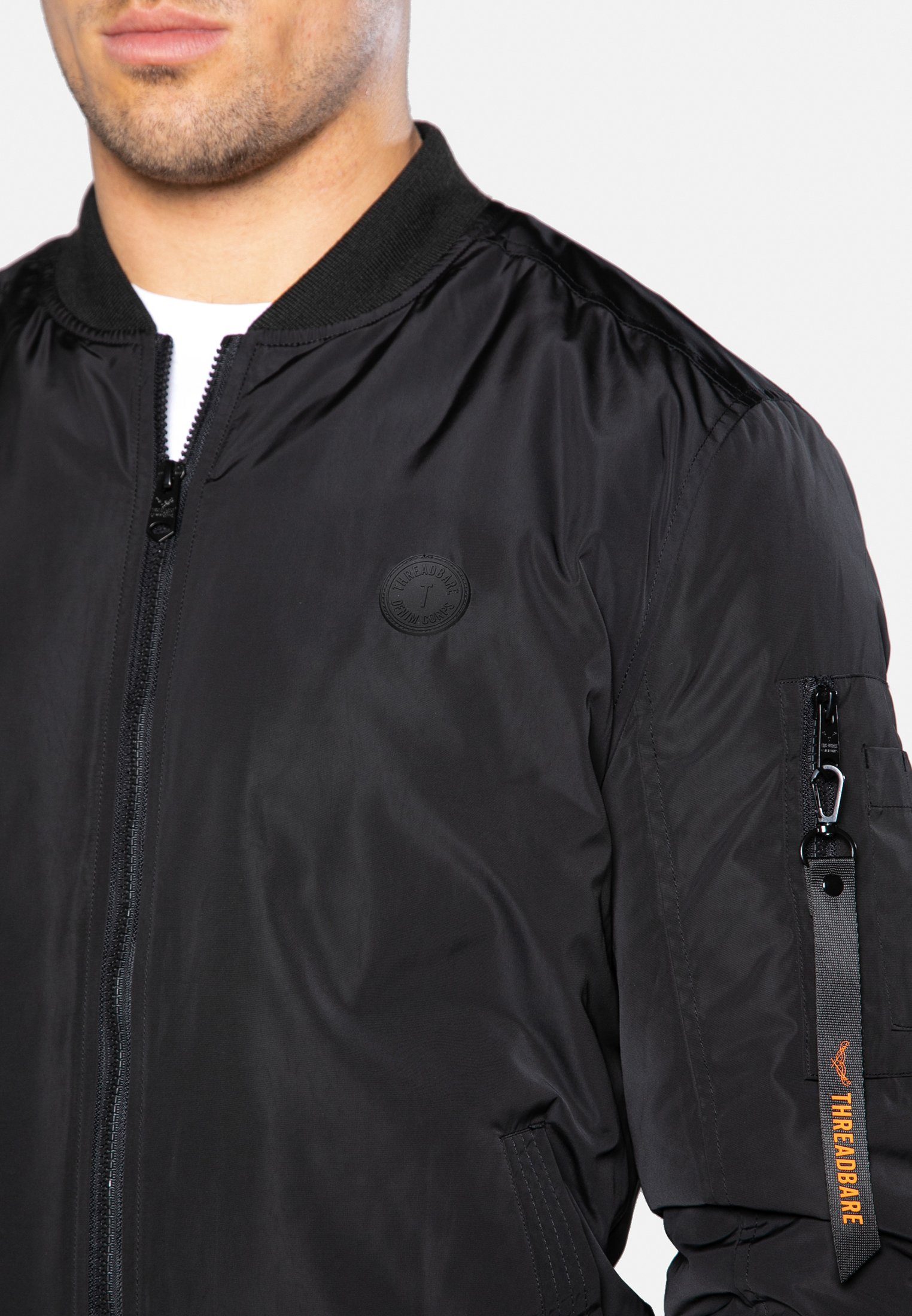 Global Rasen Jacket Recycled Black zertifiziert THB Threadbare (GRS) Blouson Standard