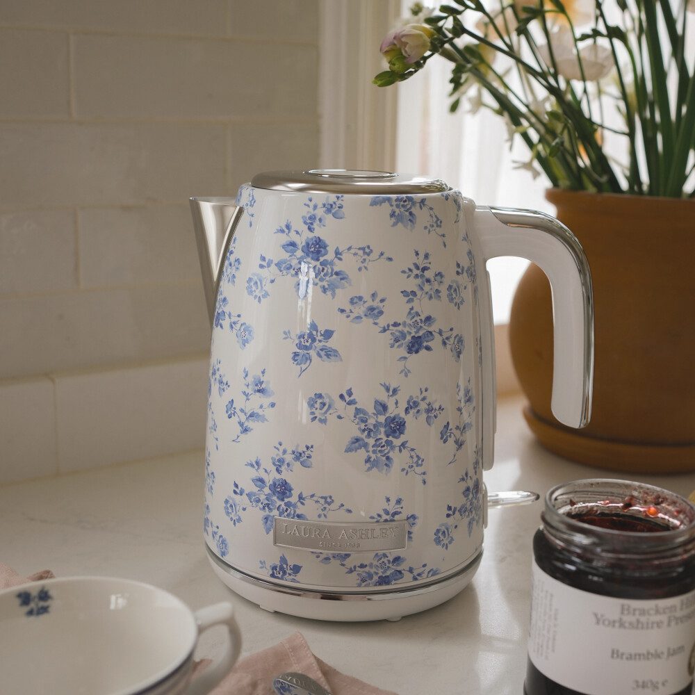 VQ Wasserkocher Laura Ashley Wasserkocher 1,7L, 2200W, kabellos – China Rose Design VQ, 1.7 l, 2200 W