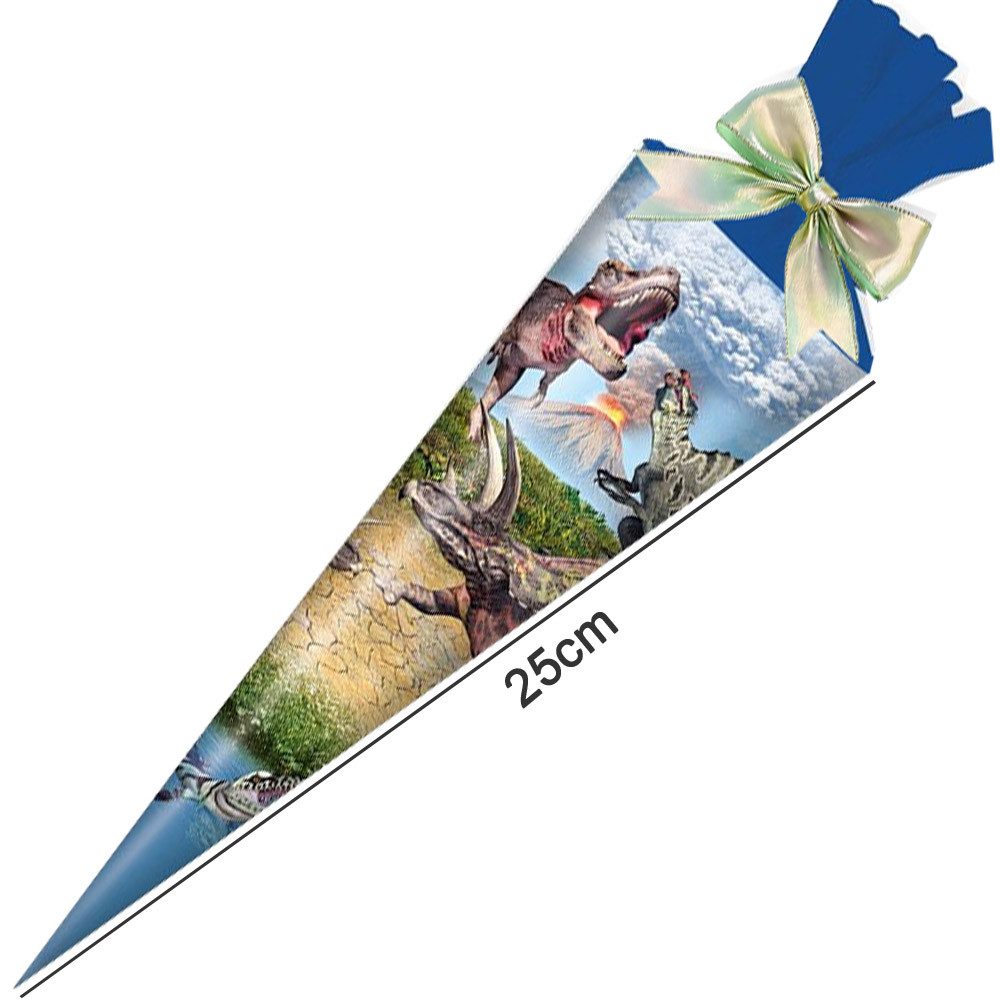 STYLEX Schultüte 25 cm gefüllt Dinosaurier