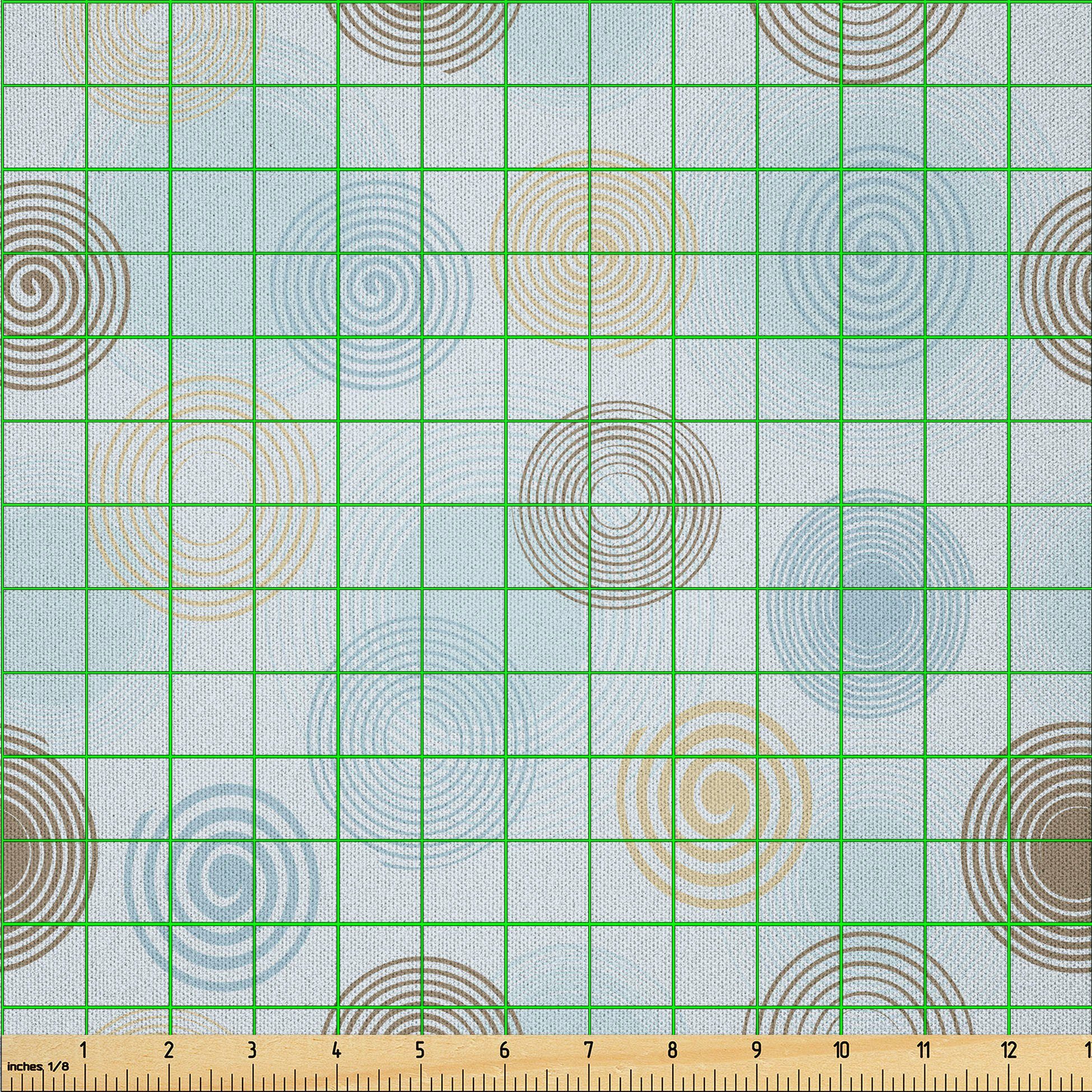 Thumbnail - Abakuhaus Stoff DIY Bastler Stoff für Dekorationszwecke, Brown und Blau Vortex Twirls