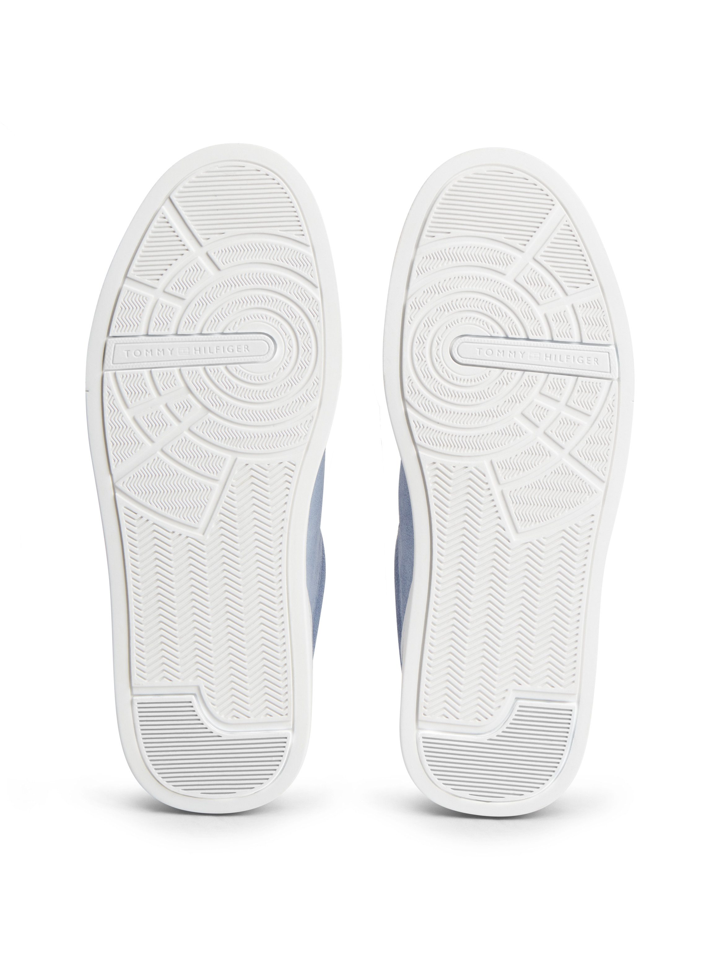 Tommy Hilfiger TH COURT PREMIUM SUEDE Sneaker Freizeitschuh, Halbschuh, Schnürer im Retro-Look