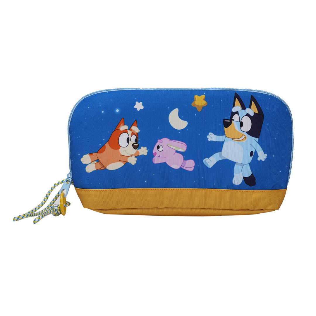 Bluey Federmäppchen Bluey Federmappe 24 cm Kinder Schulmäppchen mit Innenfächern