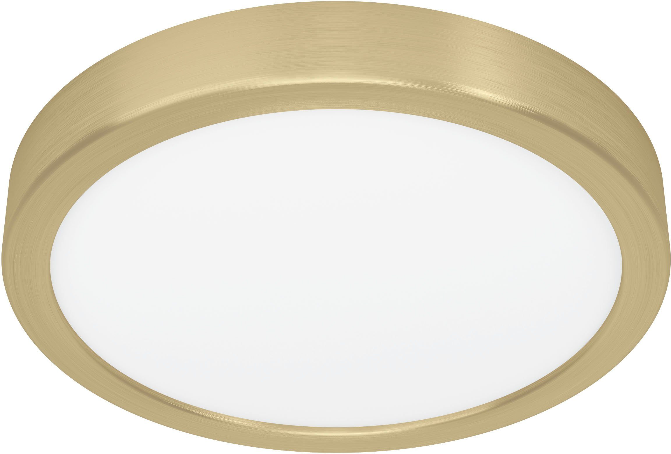 EGLO Deckenleuchte FUEVA 5 Deckenlampe, geringe Aufbauhöhe, 17 Watt, Rund, LED fest integriert, Warmweiß, Aufbauleuchte, Badezimmer, Bad-Deckenlampe, modern, 28x2,1cm