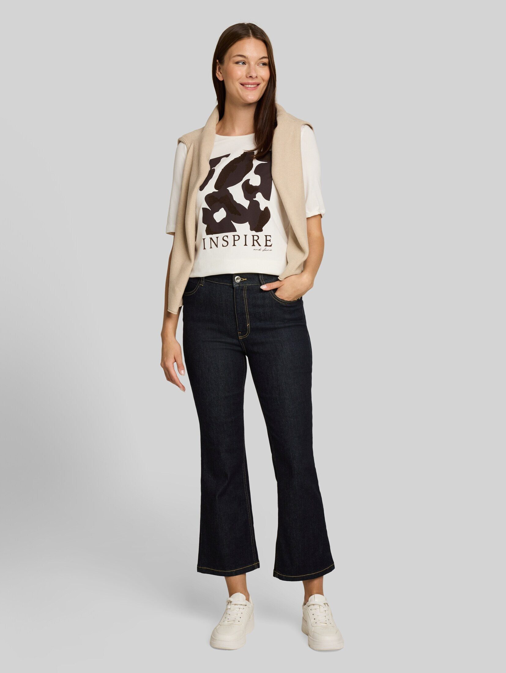 TOM TAILOR 7/8-Jeans Jeanshosen TTROMY FLARE Jeans