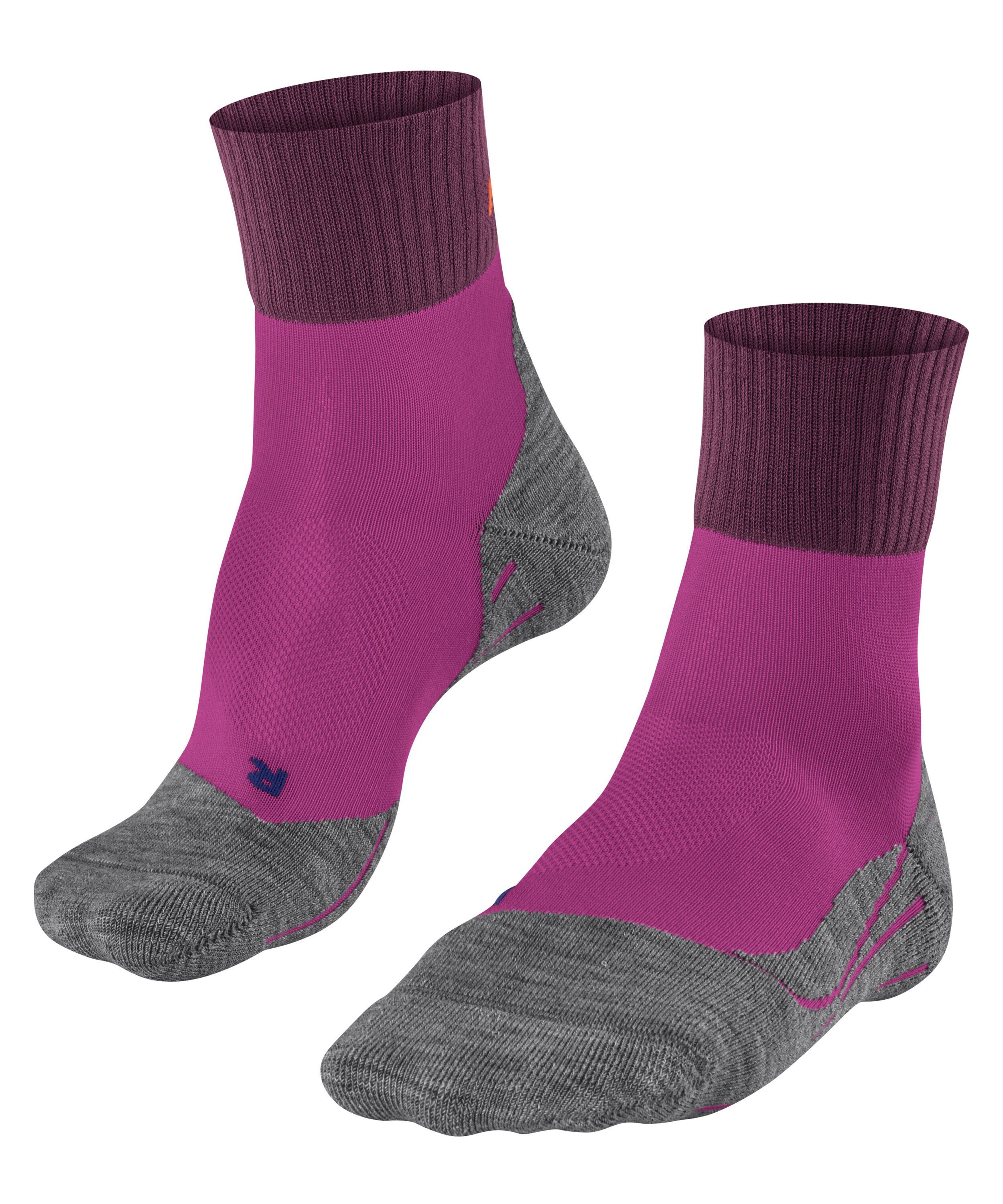 FALKE Wandersocken Hoher im (1-Paar) (8692) Mittelgebirge TK2 orchid Explore Short Komfort Cool radiant