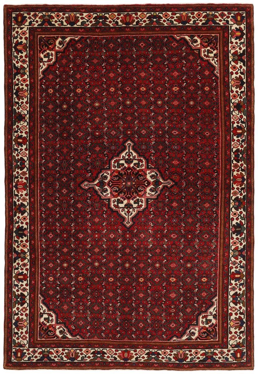 Orientteppich Hosseinabad 207x296 Handgeknüpfter Orientteppich / Perserteppich, Nain Trading, rechteckig, Höhe: 12 mm
