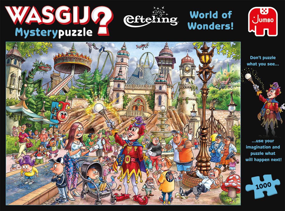 Jumbo Spiele Puzzle Wasgij Mystery Efteling Welt voller Wunder 1000 Teile Puzzle, 1000 Puzzleteile, Made in Europe
