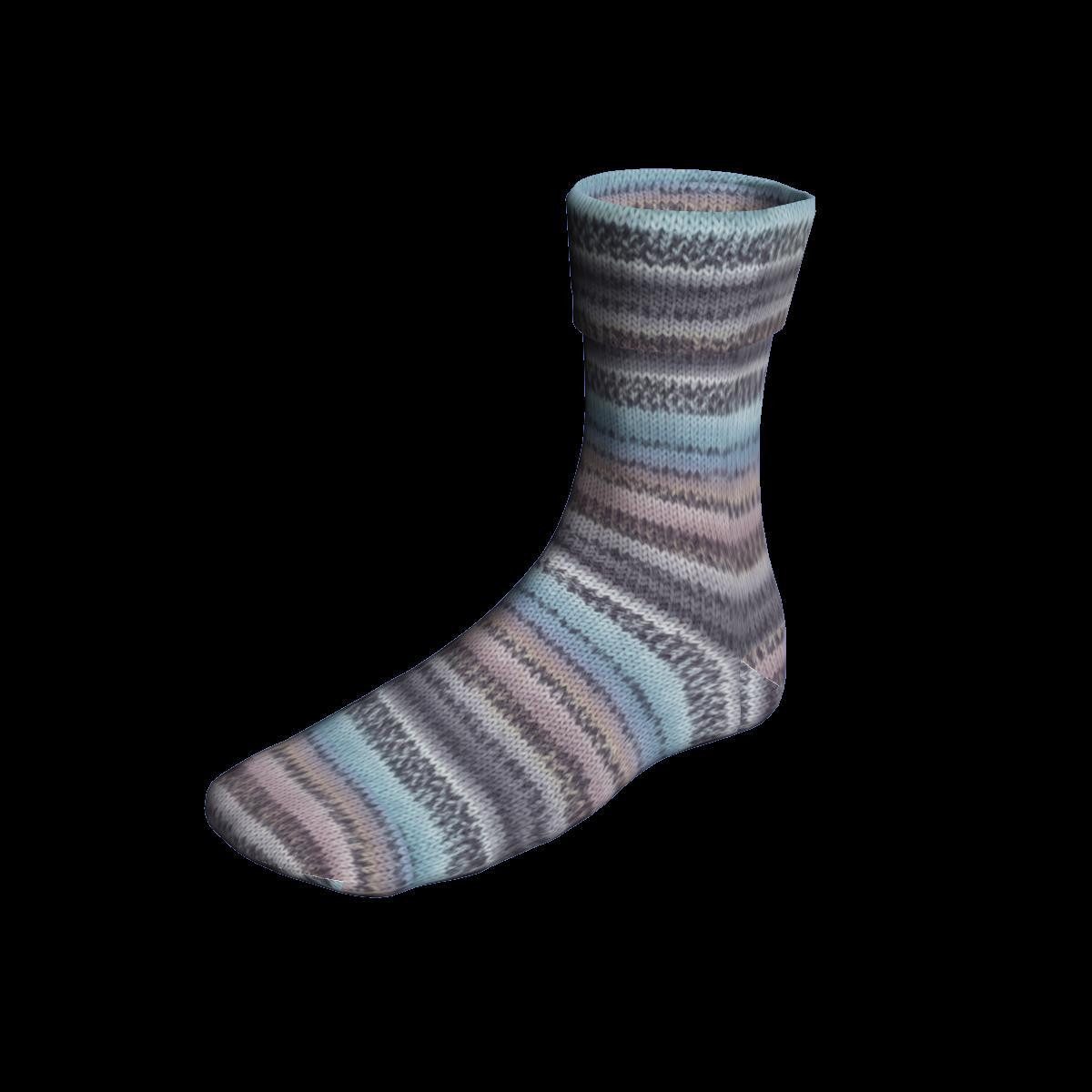 LANG YARNS Super Soxx Color 4-fach IceCreamSoxx Häkelwolle, 420 m