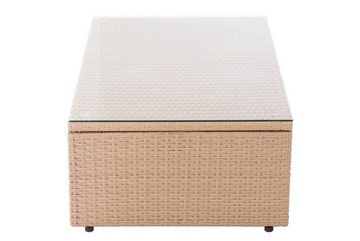 CLP Gartentisch Tibera, aus Flachrattan 60x100x32 cm